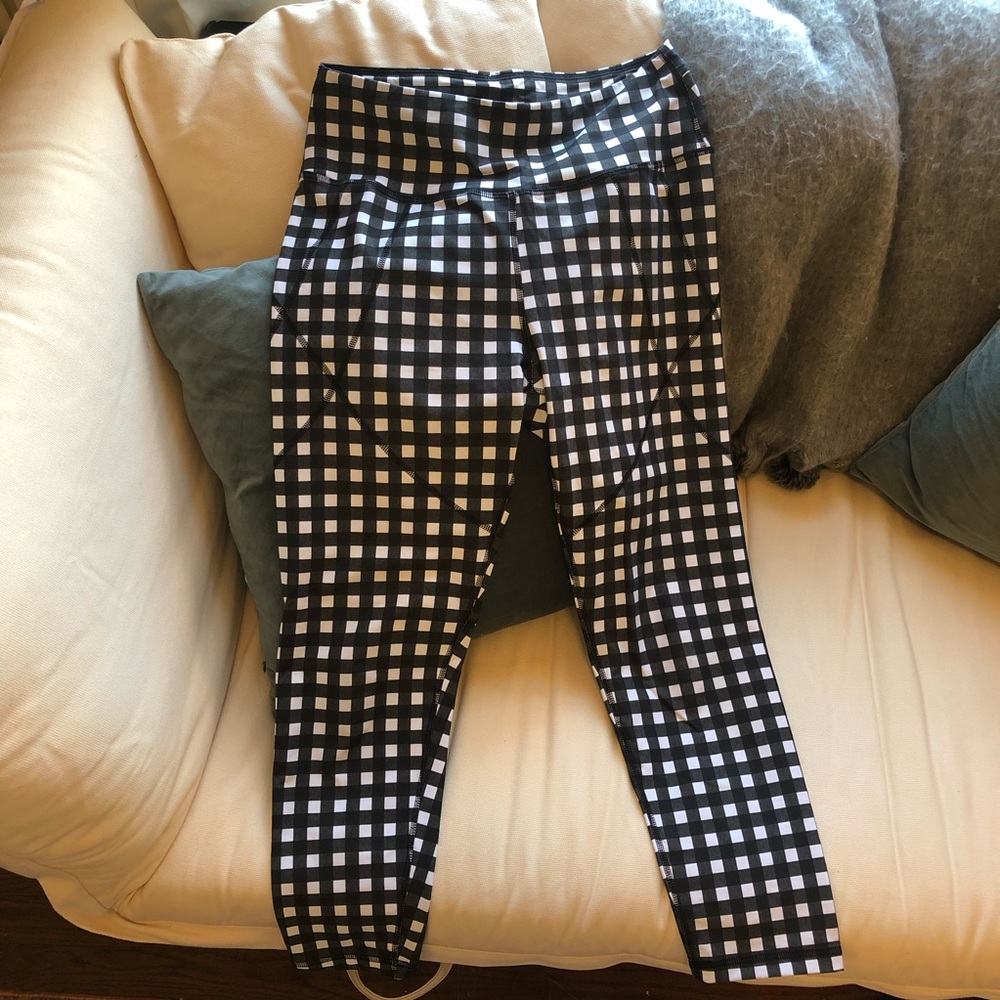 Albion Fit Gingham High Waist Leggings